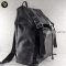 Gucci Large Black Interlocking Backpack Canvas แบรนด์เนมมือสอง