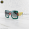 Gucci Multicolor Gradient GG0102S Pop Glitter Iconic Oversize Square Sunglasses