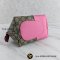 Gucci Pink/Multicolor Leather GG Supreme Canvas Kids Rabbit Bag