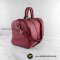 Gucci Red Pebbled Calfskin Leather Medium Boston Bag 247205