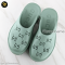 New Gucci Sandal Rubber GG Through Pacific Green 663577