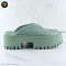 New Gucci Sandal Rubber GG Through Pacific Green 663577