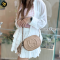 Gucci Soho 747779 Shoulder Bag Leather Beige Women's