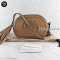 Gucci Soho 747779 Shoulder Bag Leather Beige Women's