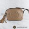 Used Gucci Soho Small Disco Leather Shoulder Bag Beige 308364 Calf เบจ GHW