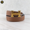 Hermes Buckle+Belt 1.5 Togo สีน้ำตาล เข็ดขัดผู้ชาย แบรนด์เนม มือสองของแท้