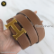 Hermes Buckle+Belt 1.5 Togo สีน้ำตาล เข็ดขัดผู้ชาย แบรนด์เนม มือสองของแท้