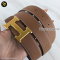Hermes Buckle+Belt 1.5 Togo สีน้ำตาล เข็ดขัดผู้ชาย แบรนด์เนม มือสองของแท้