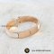 New  Hermes Clic H bracelet Narrow Rose Gold Crème