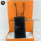 Hermes Ebene Crocodile Bearn Bifold Wallet Palladium Hardwareบแรนด์เนมมือสอง
