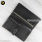 Hermes Ebene Crocodile Bearn Bifold Wallet Palladium Hardwareบแรนด์เนมมือสอง