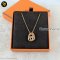 Hermes	O Maillon Chaine d'Ancre Necklace GP Swift