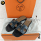 Hermes Shoes Slippers Swift Black แบรนด์เนมมือสอง