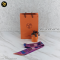 Hermes	Silk Camails Twilly Scarf Rouge Violet Marine