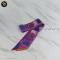 Hermes	Silk Camails Twilly Scarf Rouge Violet Marine
