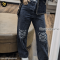 Loewe Anagram baggy jeans in denim black