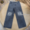 Loewe Anagram baggy jeans in denim black