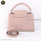 Louis Vuitton Capucines BB handbag in pink grained leather แบรนด์เนมมือสอง
