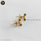 Louis Vuitton Earrings Essential V M68153 Metal Stud Earrings Gold	GHW