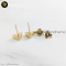 Louis Vuitton Earrings Essential V M68153 Metal Stud Earrings Gold	GHW