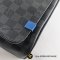 Louis Vuitton Graphite Damier & Blue-Strap 'District' Messenger Bag N42420