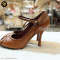 Louis Vuitton Leather wall Street Pumps Brown