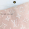 Louis Vuitton Monogram Shawl soft silk-and-wool ชมพูอ่อน