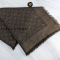 Louis Vuitton Monogram Shawl soft silk-and-wool น้ำตาลเข้ม