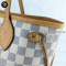 Louis Vuitton Neverfull Damier Azur Pm แบรนด์เนมมือสอง