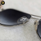 Louis Vuitton Silver/Monogram Black Gradient Z0165U Conspiration Pilote Aviator Sunglasses