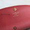 Louis Vuitton Emilie Wallet Damier Ebene Canvas Rouge