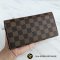 Louis Vuitton Emilie Wallet Damier Ebene Canvas Rouge