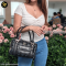 MCM Boston Bag Black Calf Visetos/ดำ แบรนด์เนมมือสอง 