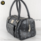 MCM Boston Bag Black Calf Visetos/ดำ แบรนด์เนมมือสอง 
