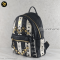 MCM Striped Visetos Stark Backpack Black