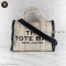 Marc Jacob Tote The Medium Arena Logo Blackwarmsand แบรนด์เนมของแท้มือสอง