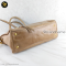 Miu miu	Beige Leather Charm Detail Career Tote Bag