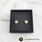 Miu Miu	Enameled Metal Earrings White GHW