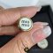 Miu Miu	Enameled Metal Earrings White GHW