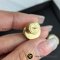 Miu Miu	Enameled Metal Earrings White GHW