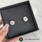 Miu Miu	Enameled Metal Earrings White GHW