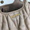 Miu Miu Matelasse Hand Bag Leather 2Way Beige Auth 121687 Golden