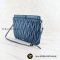 Miu Miu Matelasse Leather Clutch Blue Lamb