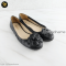 Prada Bellet flat women's flower slip on shoes