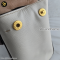 Black Saffiano Lux Bicolor Satchel White