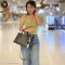 Black Saffiano Lux Bicolor Satchel White