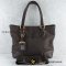 * Prada Logo Jacquard Leather 2Way Bag Brown BR3414