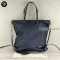 Prada Nave Blue Vela  Nylon and Saffiano Leather Tote Bag