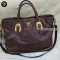 Prada Soft Calfskin Leather Shopping Tote Bag แบรนด์เนมมือสองของแท้