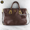 Prada Soft Calfskin Leather Shopping Tote Bag แบรนด์เนมมือสองของแท้